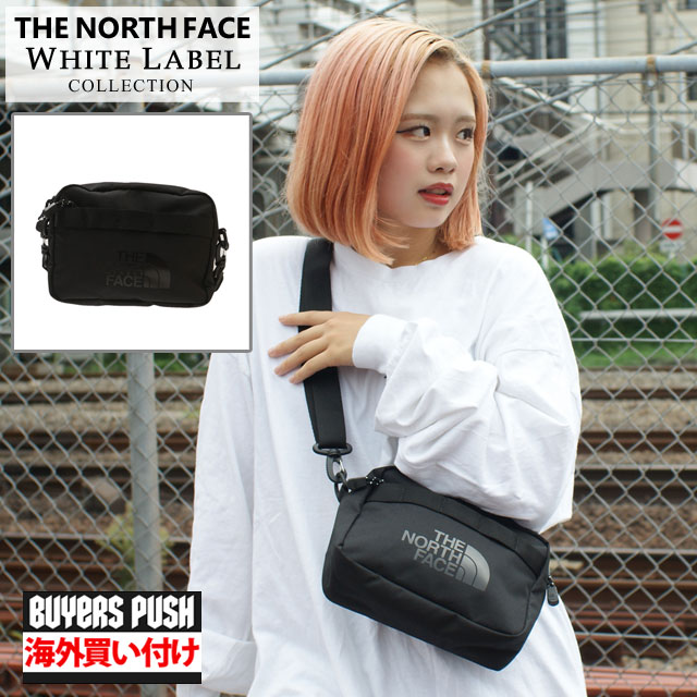 ノースフェイス ショルダーバッグ レディース 【本物・正規品】 新品 ザ ノースフェイス ホワイトレーベル THE NORTH FACE WHITE LABEL NN2PP53J WL LOGO CROSS BAG S ショルダーバッグ BLACK ブラック メンズ レディース BUYERS PUSH