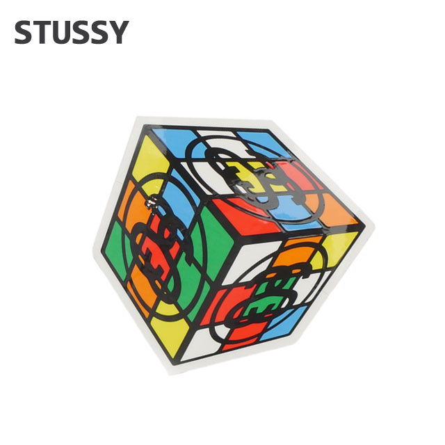 楽天essense【本物・正規品】 新品 ステューシー STUSSY CUBE PUZZLE STICKER ステッカー メンズ レディース スケート ストリート エイトボール ストックロゴ ストゥーシー スチューシー