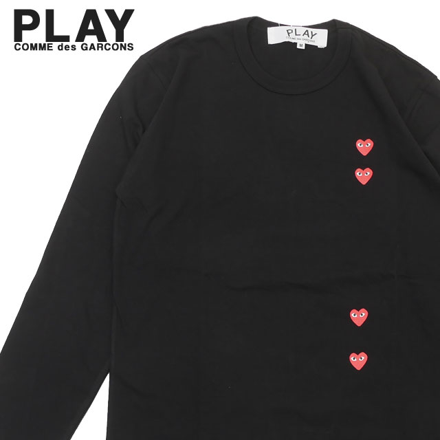 【本物・正規品】 新品 プレイ コムデギャルソン PLAY COMME des GARCONS MENS 4 HEART L/S TEE 長袖 Tシャツ メンズ レディース ハート ロゴ ロングスリーブ 新作 T339