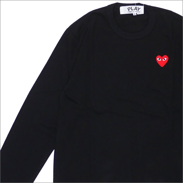 楽天essense【本物・正規品】 新品 プレイ コムデギャルソン PLAY COMME des GARCONS RED HEART LS TEE 長袖Tシャツ メンズ レディース ハート ロゴ AX-T118-051