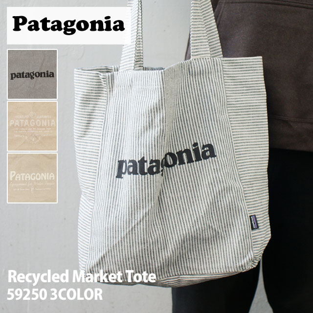 【本物 正規品】 24SS新作追加 新品 パタゴニア Patagonia Recycled Market Tote リサイクル マーケット トートバッグ エコバッグ 59250 メンズ レディース 新作