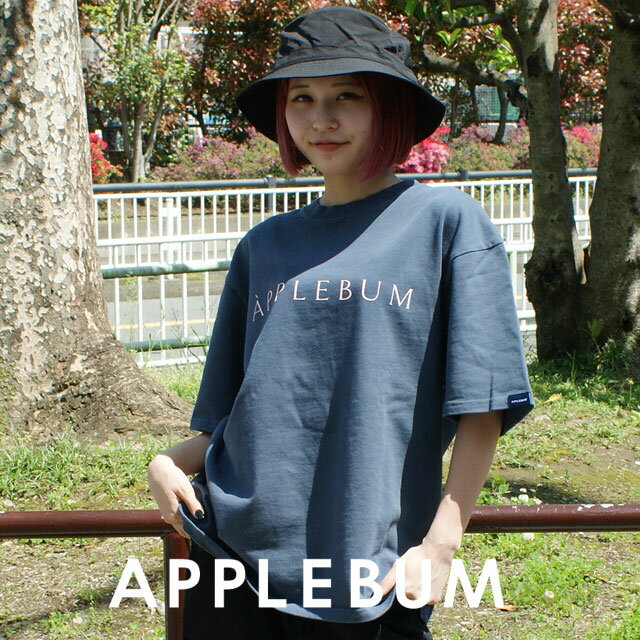 楽天essense【本物・正規品】 新品 アップルバム APPLEBUM Logo T-shirt ロゴ Tシャツ BLUE GREY メンズ