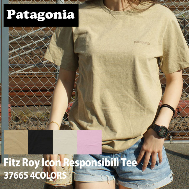   新品 パタゴニア Patagonia Fitz Roy Icon Responsibili Tee フィッツロイ・アイコン レスポンシビリティー Tシャツ 37665 メンズ レディース アウトドア キャンプ 山 海 新作