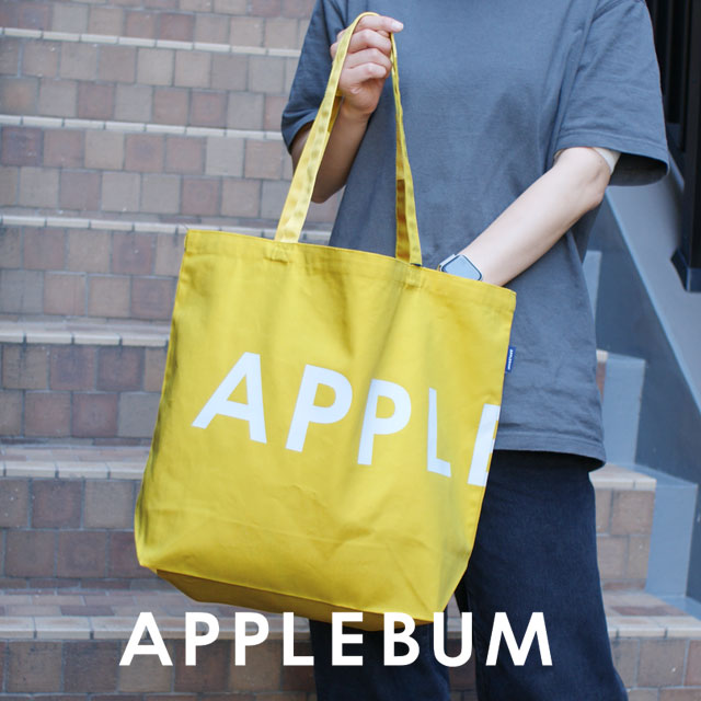 【本物・正規品】 新品 アップルバム APPLEBUM BIG LOGO Tote Bag トートバック YELLOW メンズ レディース