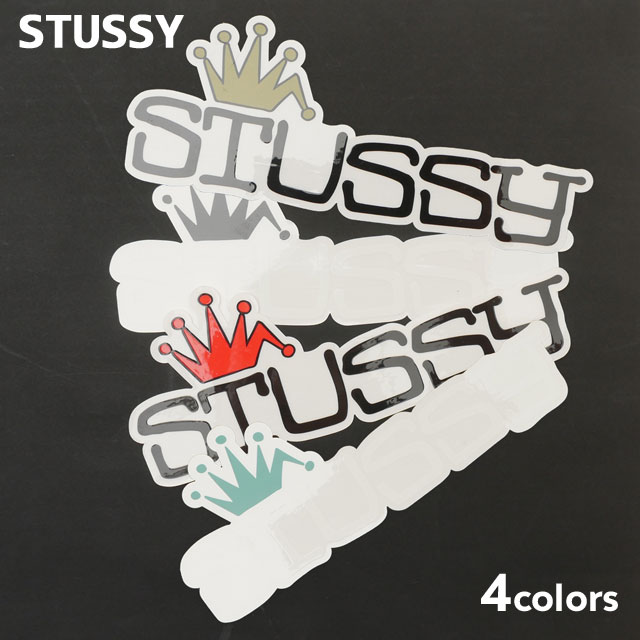 【本物・正規品】 新品 ステューシー STUSSY CROWN LOGO STICKER ステッカー メンズ レディース スケート ストリート エイトボール ストックロゴ ストゥーシー スチューシー