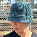 【本物・正規品】 新品 ステューシー STUSSY BUCKET MULTI KNIT バケット ハット バケハ メンズ レディース 新作 スケート ストリート...