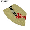 【本物・正規品】 新品 ステューシー STUSSY BUCKET STUSSY SPORT KNIT バケット ハット バケハ メンズ レディース 新作 スケー...