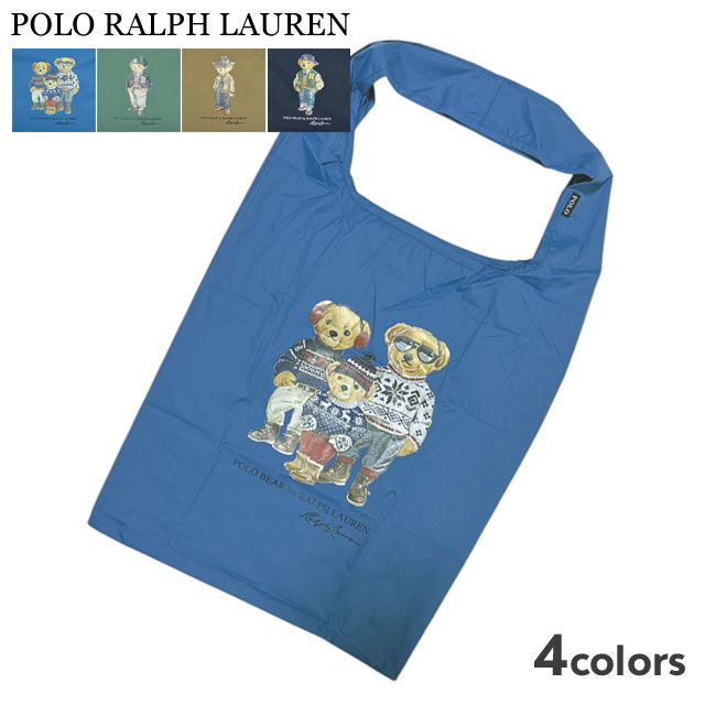 楽天essense【本物・正規品】 新品 ポロ ラルフローレン POLO RALPH LAUREN POCKETABLE RAIN BAG POLO BEAR ポケッタブル レインバッグ ポロ ベア トートバッグ メンズ レディース 23-119-13294-08