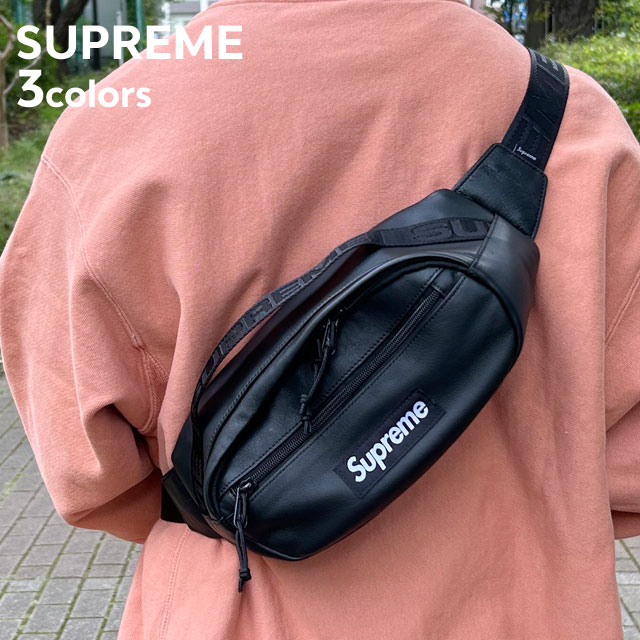Supreme ブラック Waist Bag ボディバッグ Supreme Waist Bag 