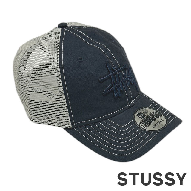 楽天essense【本物・正規品】 新品 ステューシー STUSSY WASHED BASIC TRUCKER 9TWENTY トラッカー キャップ メンズ レディース スケート ストリート エイトボール ストックロゴ 新作