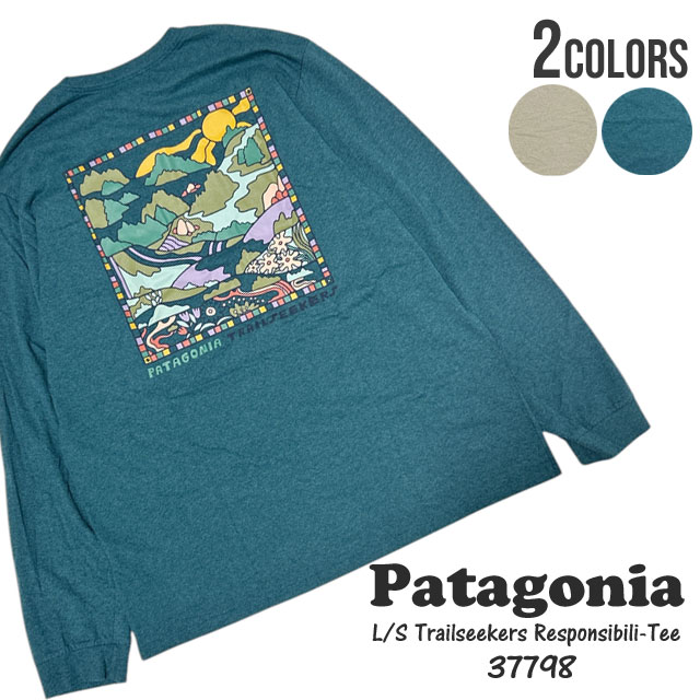 楽天essense【本物・正規品】 新品 パタゴニア Patagonia Long-Sleeved Trailseekers Responsibili Tee ロングスリーブ トレイルシーカーズ レスポンシビリティー 長袖Tシャツ 37798 メンズ レディース アウトドア キャンプ サーフ 海 山 新作