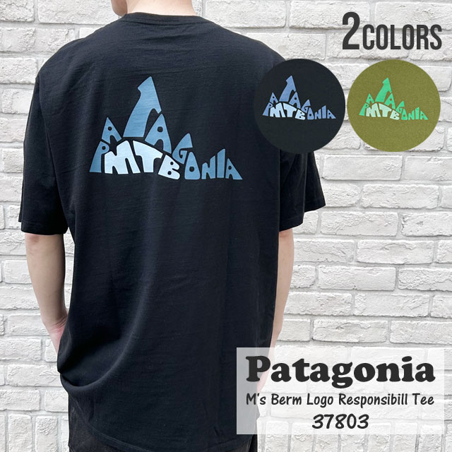 楽天essense【本物・正規品】 新品 パタゴニア Patagonia M's Berm Logo Responsibill Tee バーム ロゴ レスポンシビリティー Tシャツ 37803 メンズ レディース アウトドア キャンプ サーフ 海 山 新作