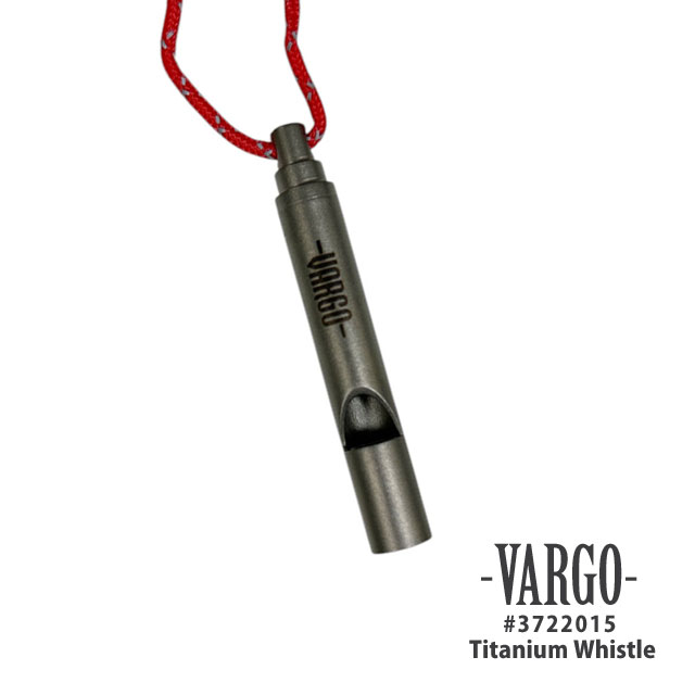 【本物・正規品】 新品 バーゴ Vargo チタニウム エマージェンシー ホイッスル 笛 緊急用 100db 防犯 防災 軽量 ネックストラップ付き 3722015 T-416 メンズ レディース アウトドア キャンプ 山登り ハイキング モンベル mont-bell取り扱い