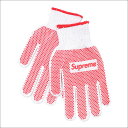 【本物 正規品】 シュプリーム SUPREME Grip Work Gloves 軍手 手袋 WHITExRED 290004612013 【新品】
