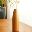 チーク ミニ 一輪挿し A おしゃれ 試験管 シンプル 卓上 木製 フラワーベース 花瓶 北欧 アジアン雑貨