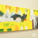 【在庫処分セール】 絵画 インテリア 手描き バリ絵画 モダンアート アジアン バリ 抽象画 大型 おしゃれ 壁掛け アート 絵 アートパネル 横長 北欧 和風...