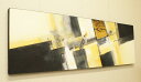 【在庫処分セール】 バリ絵画 モダンアート 140×45 28 アートパネル 絵画 インテリア 壁掛け 絵 おしゃれ 大型サイズ アジアン バリ ファブリックパ...
