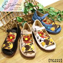 【送料無料】Estacion~エスタシオン~・オープントゥワンちゃんデザインサンダル【tg222】