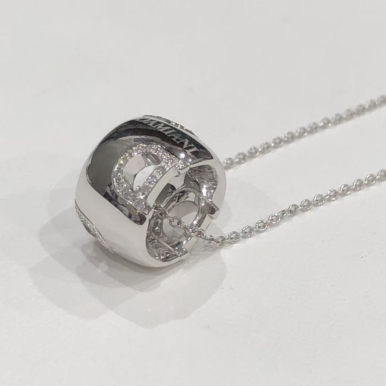 ダミアーニ DAMIANI D.ICON ネックレス K18WG ダイヤモンド 49.5cm レディース