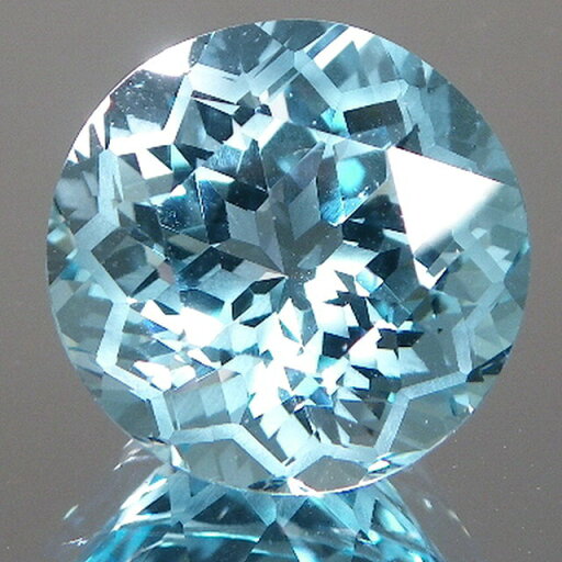 ブルートパーズ デザインカット 約16mm 18.97ct ブルートパーズ デザインカット 約16mm 18.97ct