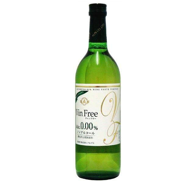 アルプス　ノンアルコールワイン　ヴァンフリー白　720ml　6本セット メーカー直送のため配送日時指定・代引不可