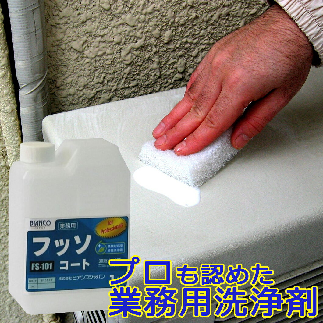 フッソコート 1kg(ポリ容器)FS-101 ビアンコジャパン 【メーカー直送】 業務用 コーティング チョーキング ツヤ 艶出し 大掃除