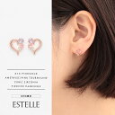 【 WEB限定 】 ピアス レディース ライトアメジスト K10 ピンクゴールド 10k 10金 ハート 【 ESTELLE エステール 】 プレゼント 贈り物...