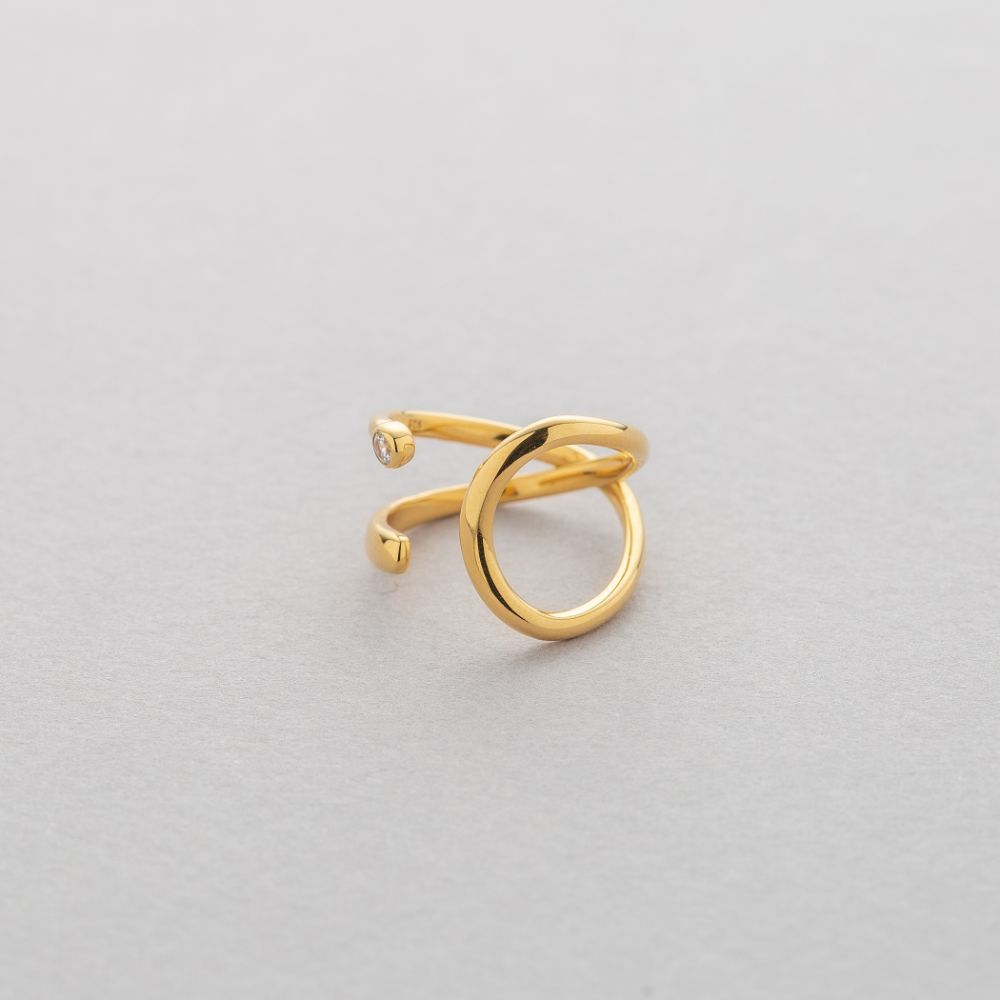 【数量限定SALE 30%OFF】 イヤーカフ レディース キュービックジルコニア シルバー 【 ESTELLE エステール 】 クリスマス 彼女 嫁 妻 奥さ...