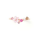 リング 指輪 レディース ダイヤモンド サクラ 4月誕生花 K10 ピンクゴールド 10k 10金 花 フラワー 【 BLOOM ブルーム 】 プレゼント 贈り物 ギフト 20代 30代 40代 50代 60代 ジュエリー