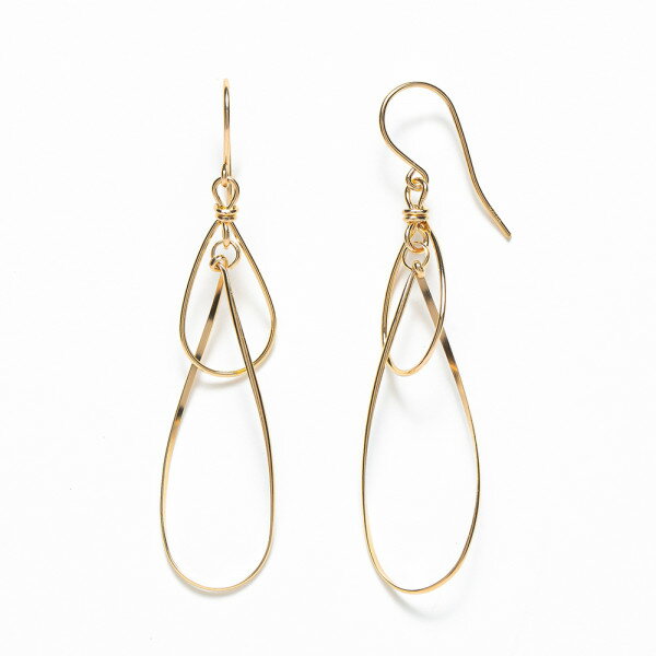 【11/30 0:00-23:59迄ポイント10倍】ピアス レディース K14 ゴールドフィルド 14k 14金 しずく ドロップ 【 BLOOM ブルーム 】...