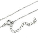 ネックレスチェーン レディース シルバー プラチナメッキ 40cm チェーンのみ 【 BLOOM ブルーム 】 クリスマス 彼女 嫁 妻 奥さん プレゼント ギ...