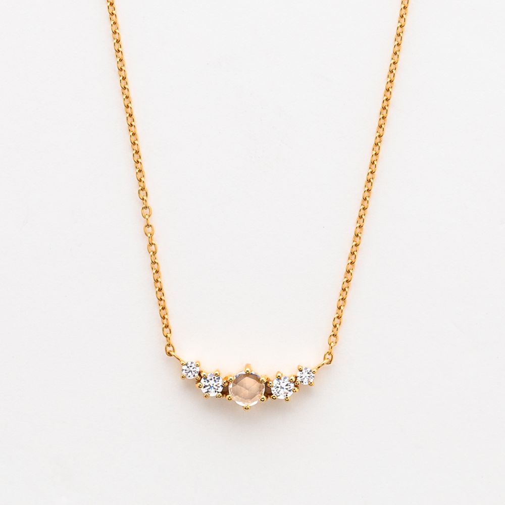 【12/4 20:00-12/11 1:59限定SALE】ネックレス レディース ムーンストーン シルバー イエローゴールドメッキ 【 BLOOM ブルーム 】 クリスマス 彼女 嫁 妻 奥さん プレゼント ギフト 20代 30代 40代 50代 60代 ジュエリー