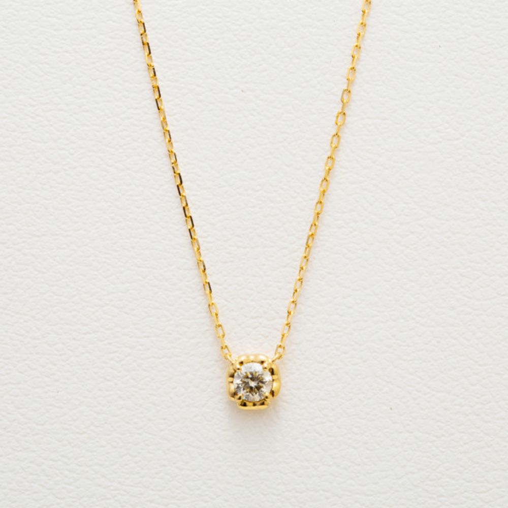 ブルーム ネックレス 【WEB限定商品】 ネックレス レディース ダイヤモンド K18 イエローゴールド 18k 18金 一粒 【 BLOOM ブルーム 】 プレゼント 贈り物 ギフト 20代 30代 40代 50代 60代 ジュエリー