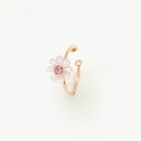 【 WEB限定 】 イヤーカフ レディース コスモス 10月誕生花 K10 ピンクゴールド 10k 10金 【 ESTELLE エステール 】 プレゼント 贈り...