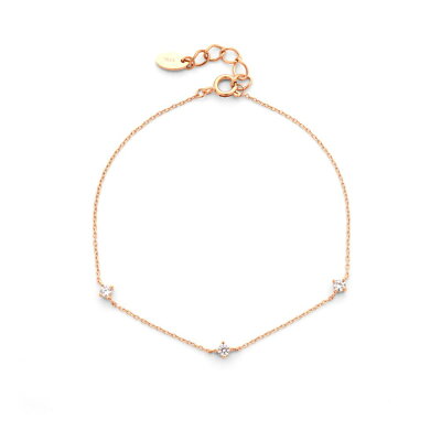 ペアブレスレット レディース キュービックジルコニア ファインスティール ステンレス 【 BLOOM ブルーム 】 金属アレルギー対応 プレゼント 贈り物 ギフト 20代 30代 40代 50代 60代 ジュエリー