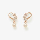 ピアス レディース パール 淡水パール K10 ピンクゴールド 10k 10金 ハート 【 BLOOM ブルーム 】 プレゼント 贈り物 ギフト 20代 30代 40代 50代 60代 ジュエリー