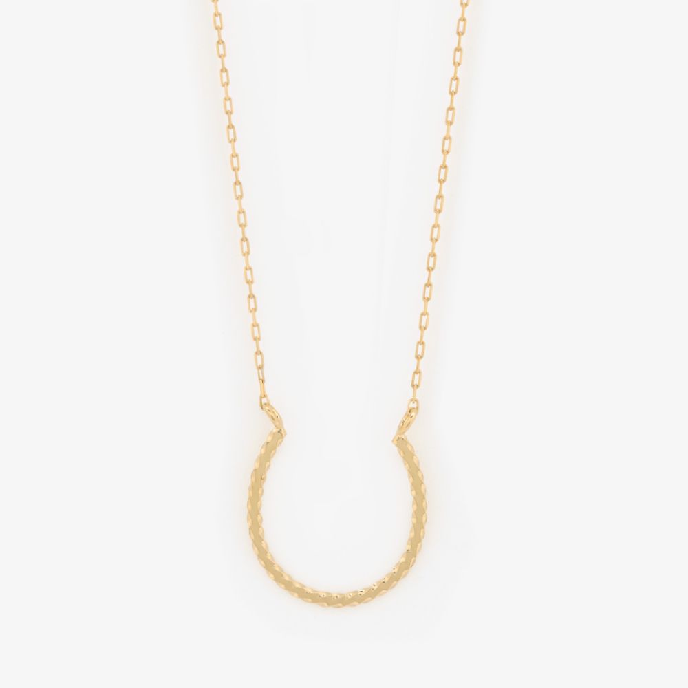 ネックレス レディース K10 イエローゴールド 10k 10金 馬蹄 ホースシュー 【 BLOOM ブルーム 】 プレゼント 贈り物 ギフト 20代 30代 40代 50代 60代 ジュエリー