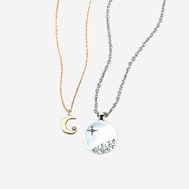 【11/30 0:00-23:59迄ポイント10倍】【 WEB限定 】 ペアネックレス 2点セット レディース ダイヤモンド K10 10金 10k イエローゴ...