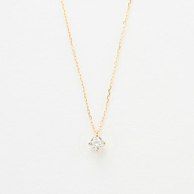 ネックレス レディース ダイヤモンド K18 イエローゴールド 18k 18金 1粒 一粒 【 ESTELLE エステール 】 クリスマス 彼女 嫁 妻 奥さん パートナー プレゼント 贈り物 ギフト 20代 30代 40代 50代 60代 ジュエリー