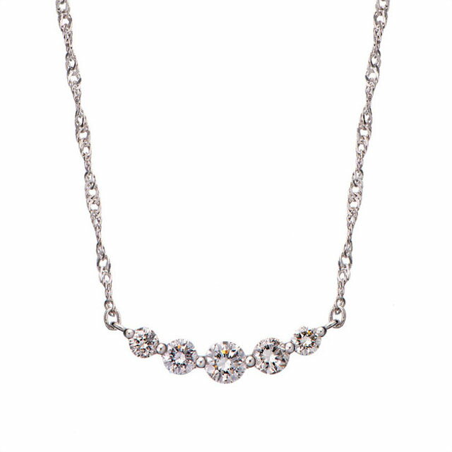 プラチナ ダイヤモンド デコルテ ネックレス ディズニー 0 3ct Estelle ジュエリー エステール ダイアモンド プラチナ 大人 女性 誕生日 記念日 プレゼント ギフト サプライズ ジュエリー かわいい シンプル Bloom Online Store 店