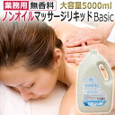 業務用 無香料 水溶性マッサージリキッドタイプ 5000ml / BASIC / 全身用　ノンオイルタイプ /　LLEノンオイル ★ 即日発送・あす楽 / T001