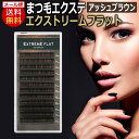 送料無料 フラット マット アイラッシュ Extreme FLAT エクストリームフラット / アッシュブラウン(12列) Ash Brown まつげエクステ まつエク マツエク まつ毛エクステ / D001