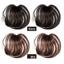 ミニヘアピース 2個入り 【全2色：自然色、栗色】 人毛100％ 部分かつら　★返品不可★