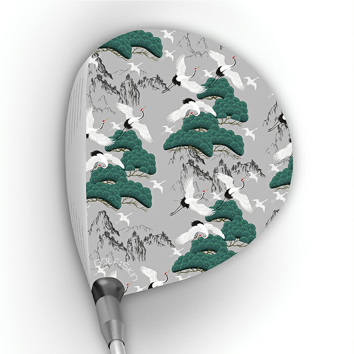 【メール便送料無料】 GOLFSKIN ゴルフスキン フルスキンF1253 / ドライバー用グラフィックフィルム ゴルフ ヘッド シール