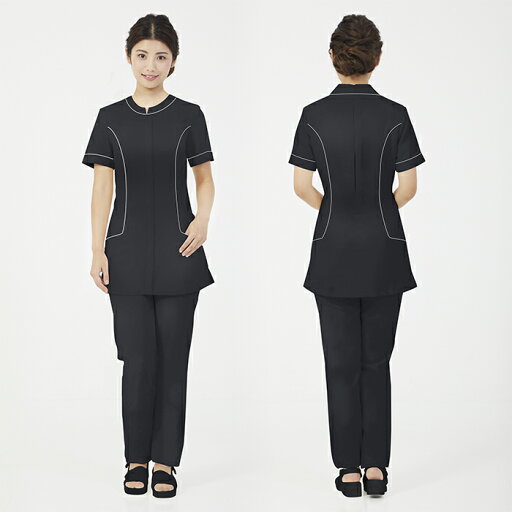 代引き不可 Lin de Lin リンデリン チュニック LDL-2301 ブラック エステ用制服 エステユニフォーム 代引き不可 Lin de Lin リンデリン チュニック LDL-2301 ブラック エステ用制服 エステユニフォーム