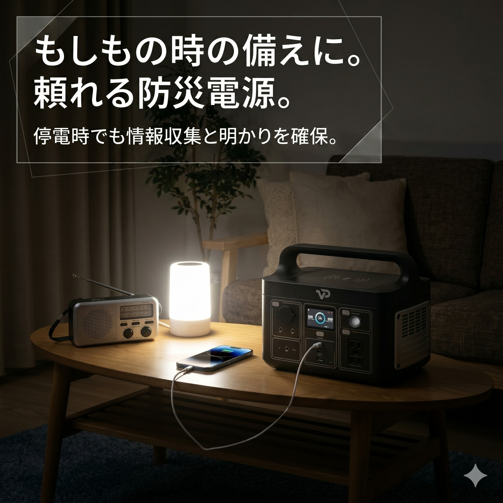 【10/3〜5 最大600円マラソンクーポン】ポータブル電源 ヴィゴプール レイク300 小型 110V 320Wh 蓄電池 リン酸鉄 長寿命 バッテリー コンパクト 最短 2.5時間フル充電 急速充電 AC USB USB-C アウトドア キャンプ 防災 災害 震災 車中泊 停電 正規品 送料無料 esthesupply-10006651 エステ・サプライ サンプル画像3