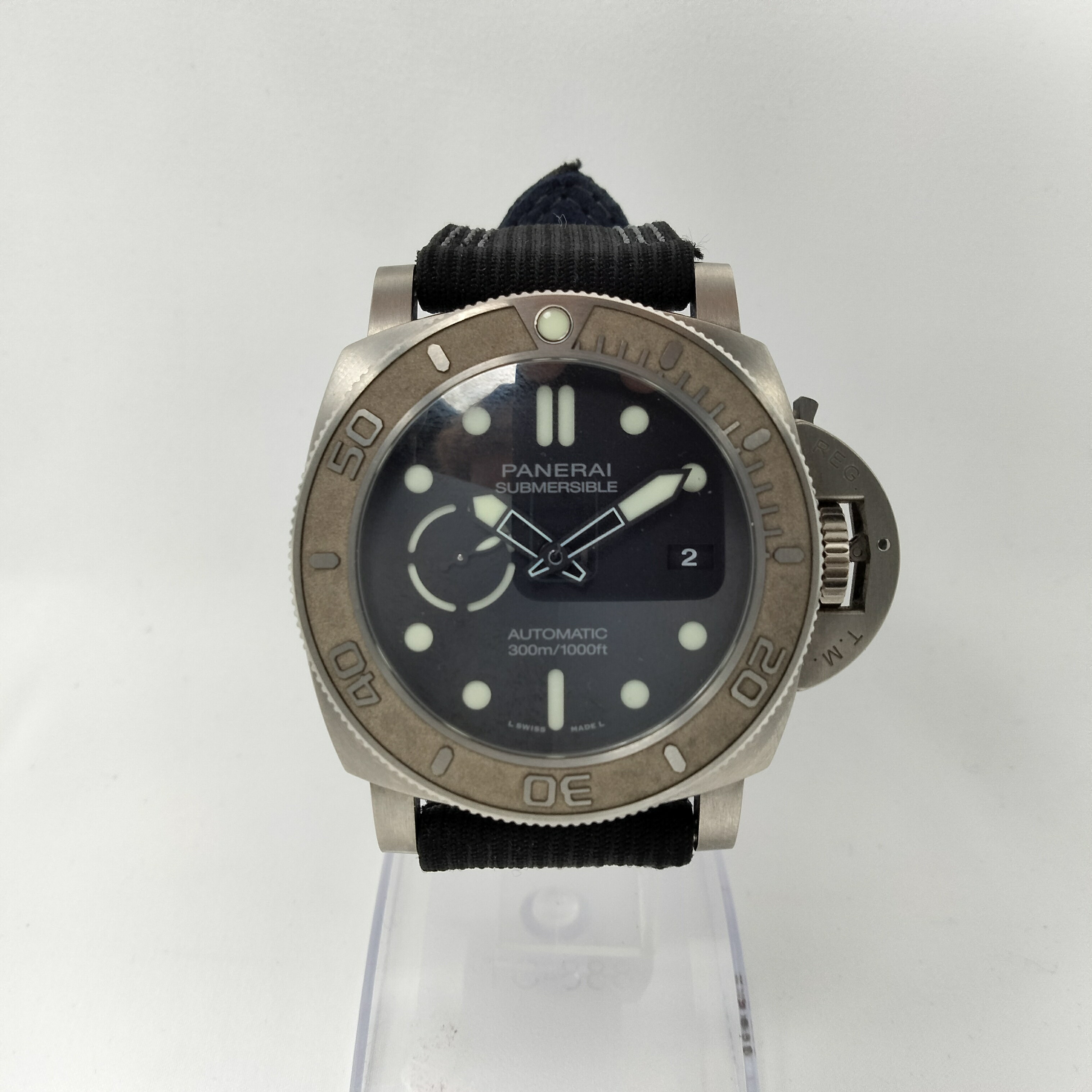 【中古】 パネライ サブマーシブル PAM00984 マイク・ホーン 付属品完品 メンズ 腕時計 送料無料