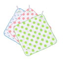 【洗えば洗うほど柔らかい!三重ガーゼ】ループ付きタオル 3枚セット お手拭き 子ども用 乳児用 ベビー 日本製 ドット柄 イカリ柄 gauze-loop