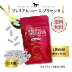 送料無料★[1袋] プレミアムホースプラセンタ 60粒1袋（約1ヶ月分） premium horse placenta 栄養補助食品 ウマプラセンタエキス 100%プラセンタ 日本製 サプリメント 女性ホルモン 美容 美肌 エイジングケア えいじんぐけあ