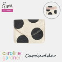 【caroline gardner 公式】Mono Spot Envelope Cardholder │ キャロラインガードナー コインパース ミニ財布 ウォレット カード入れ 小銭入れ 革小物 レザー調 ドット 水玉 モノトーン 高見え イギリス ギフト